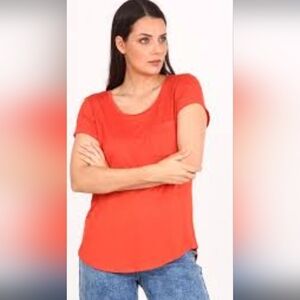 Style & Co. Orange Short Sleeve T-Shirt
